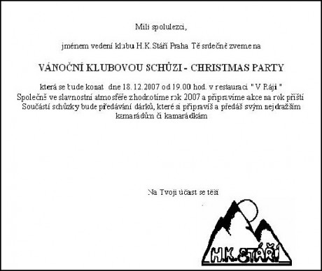 Vanocni party 2007