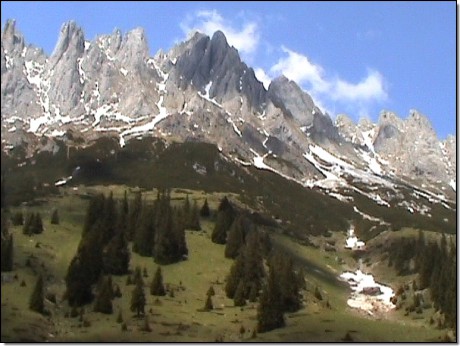 Mandlwand jižní stěny