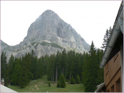 Z a J stěna Kalbingu od chaty Obrazek