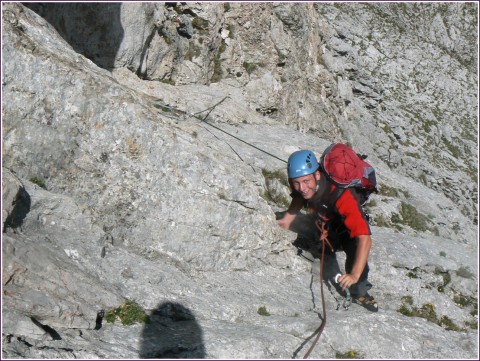 Dan v traverzu nad Hladkým koutem (4.délka) Obrazek