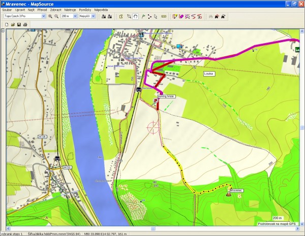 tracklog z GPS Obrazek