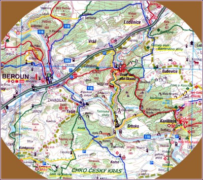 Obec Sv.Jan p.Sk. se nachází 20 km jihozápadně od Prahy, nedaleko města Berouna Obrazek